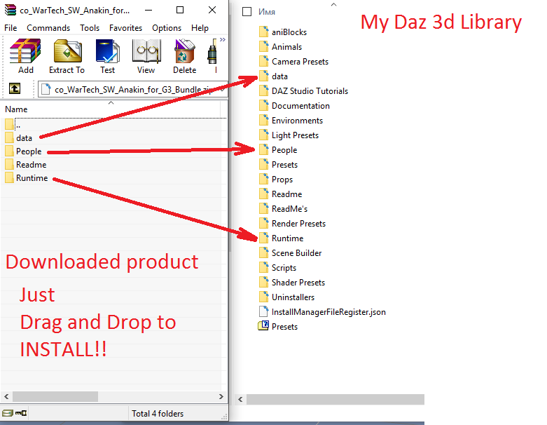 daz 3d content installer